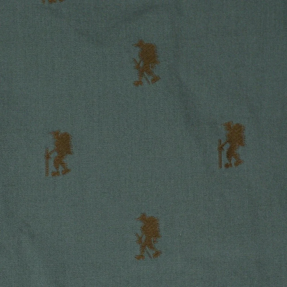 The North Face Shirt Mens Medium Green Short Sleeve Button All Over Print